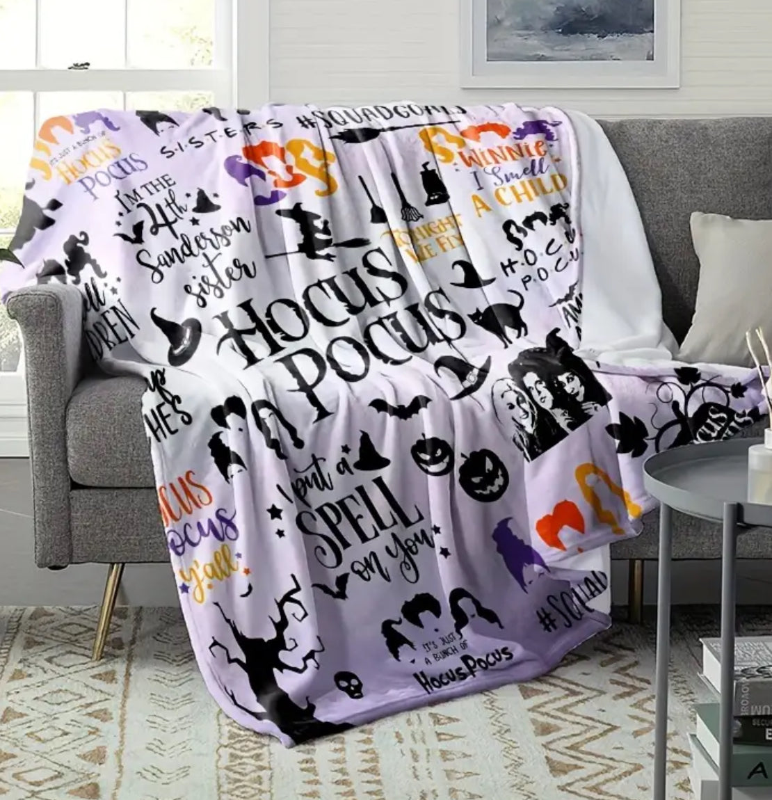 Hocus Pocus cheapest throw blanket 4050