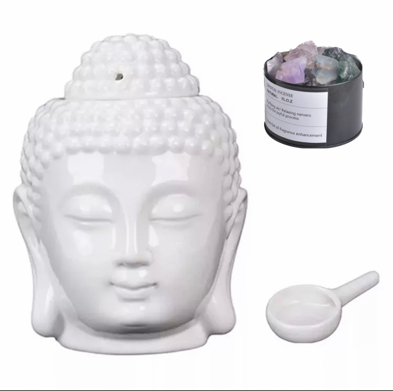 Buddha Crystal Warmer • Incense Kit