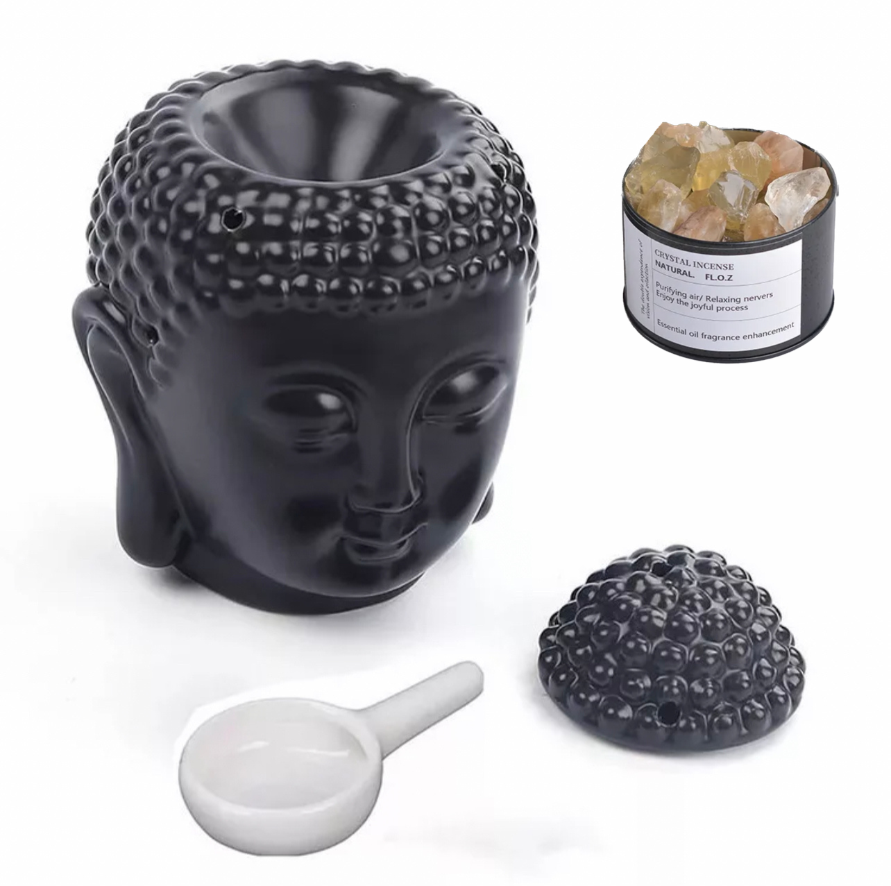 Buddha Crystal Warmer • Incense Kit
