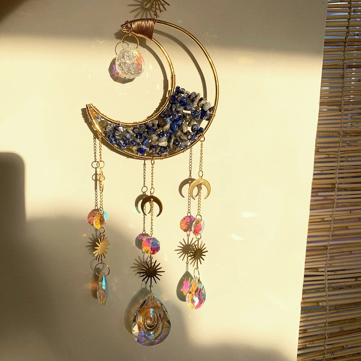 Moon Shaped Crystal Sun Catchers
